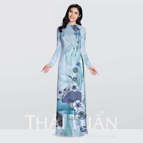 Vải Áo Dài In Họa Tiết Kháng Khuẩn Nhiều Màu Khổ 1m50 x 2m1 ASBR533ETE