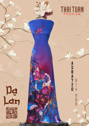 ASBA720614HQ9 Vải Áo Dài Kháng Khuẩn Hương Thơm Dạ Lan Cao Cấp Khổ 1m50 x Dài 2m3