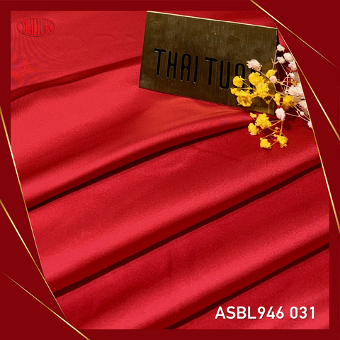 ASBL946-031 | Vải Trơn Satin Đẹp Màu Đỏ (Khổ 1m50, Dài 2m2)