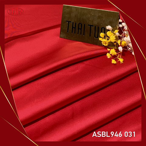 ASBL946031 Vải Trơn Satin Đẹp Màu Đỏ (Khổ 1m50, Dài 2m)