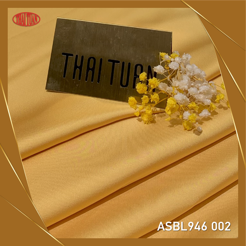 ASBL946-002 | Vải Trơn Satin Đẹp Màu Vàng (Khổ 1m50, Dài 1m1)