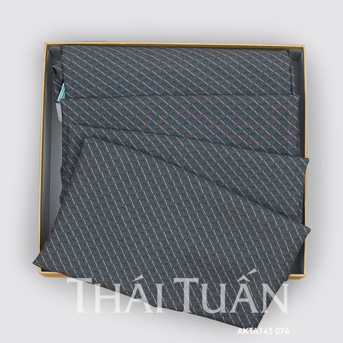 Vải Áo Sơ Mi Caro Đen Xám Khổ 1m50 Dài 1m5 AKTA145074