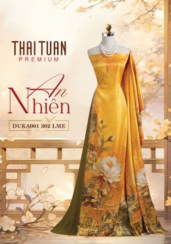DUKA001302LME Vải Áo Dài Kim Tuyến Premium Kháng Khuẩn Khổ 1m50 x Dài 2m3