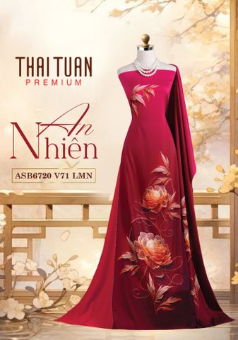 ASB6720V71LMN Vải Áo Dài Satin Hương Thơm Kháng Khuẩn Khổ 1m50 x Dài 2m3