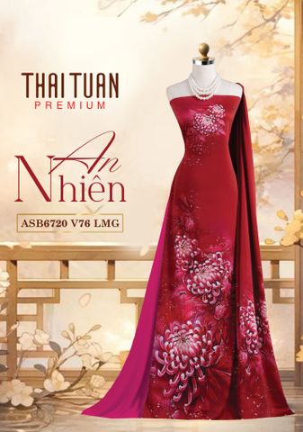 ASB6720V76LMG Vải Áo Dài Satin Hương Thơm Kháng Khuẩn Khổ 1m50 x Dài 2m3