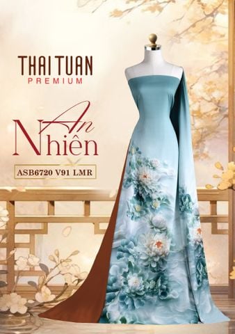 ASB6720V91LMR Vải Áo Dài Satin Hương Thơm Kháng Khuẩn Khổ 1m50 x Dài 2m3