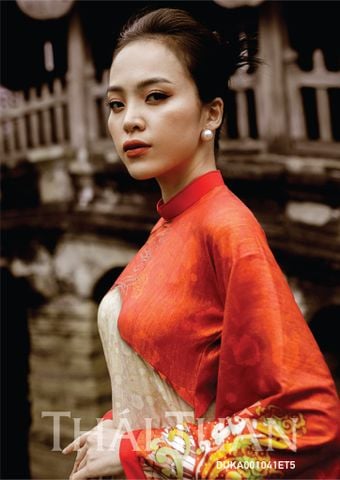 DUKA001041ET5 Vải Áo Dài Tuổi Tý Kim Tuyến Kháng Khuẩn Khổ 1m50 x Dài 2m3