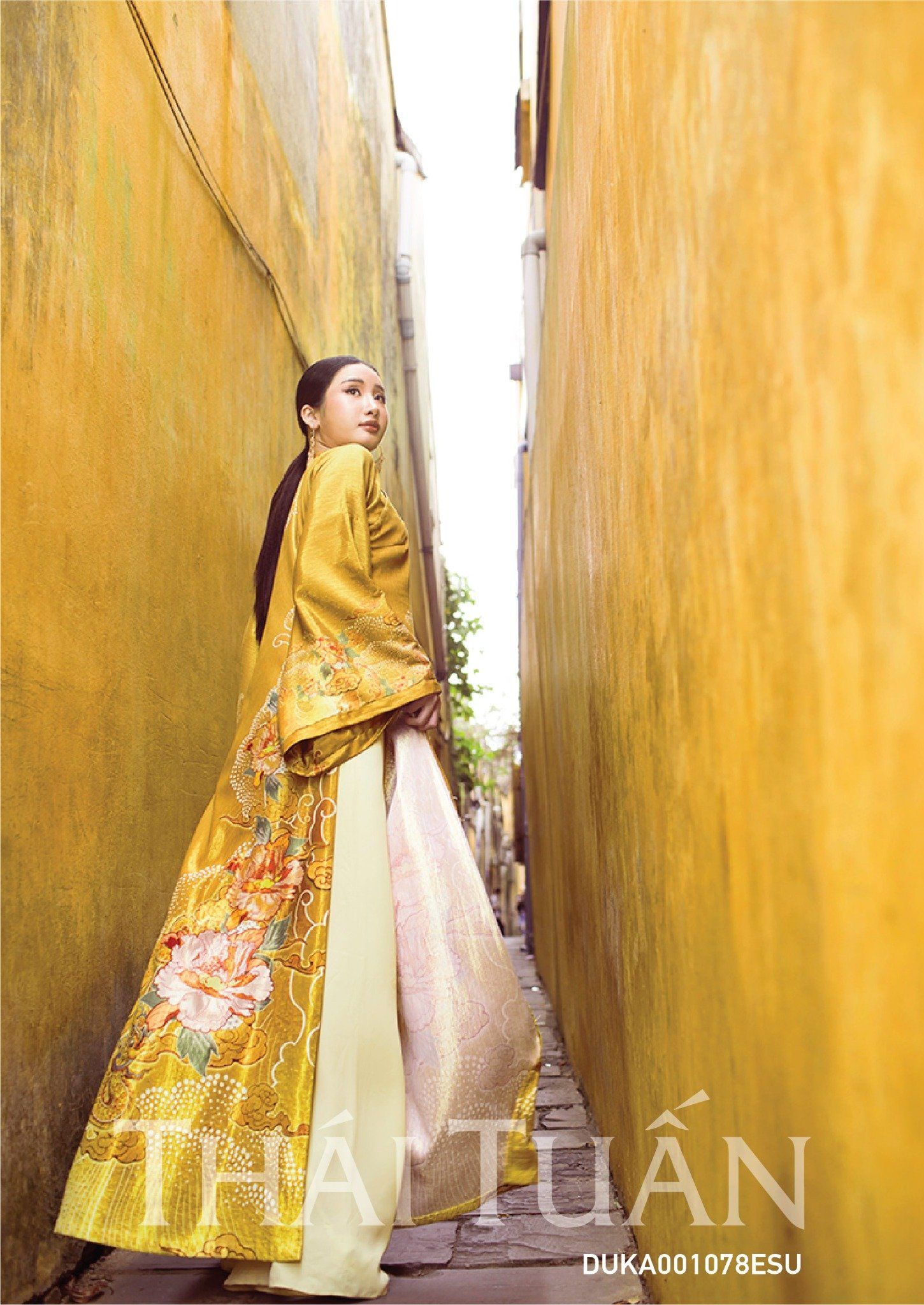 DUKA001078ESU Vải Áo Dài Tuổi Thìn Premium Kháng Khuẩn Khổ 1m50 x Dài 2m3