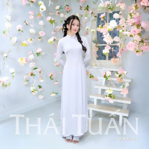 1W304L Áo Dài Gấm Lencii May Sẵn