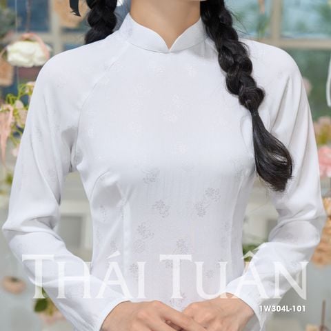 1W304L Áo Dài Gấm Lencii May Sẵn