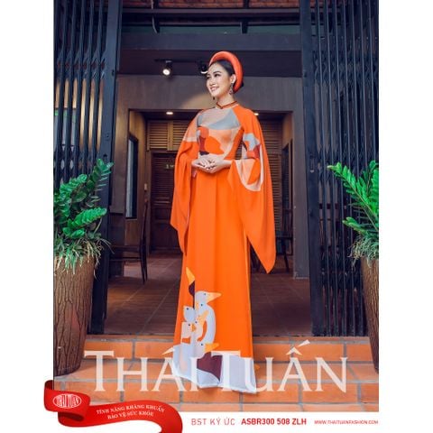 ASBR300044ZLH Vải Áo Dài In Họa Tiết Kháng Khuẩn Khổ 1m50 Dài 2m