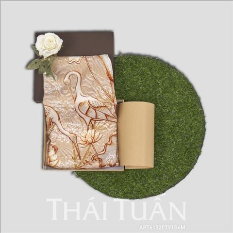 APT6132791B6M Vải Áo Dài Đính Đá Cao Cấp Khổ 1m50 x Dài 2m3