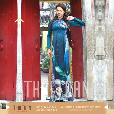 APTA132242AZQ Vải Áo Dài Satin Premium Kháng Khuẩn Khổ 1m50 x Dài 2m3