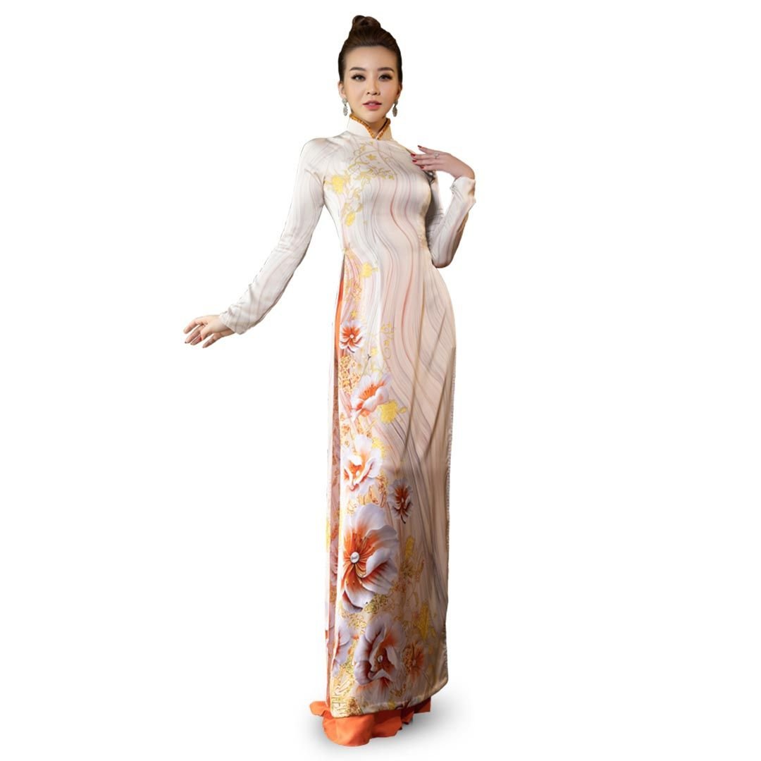 APTA132207CG1 Vải Áo Dài Satin Premium Kháng Khuẩn Khổ 1m50 x Dài 2m3