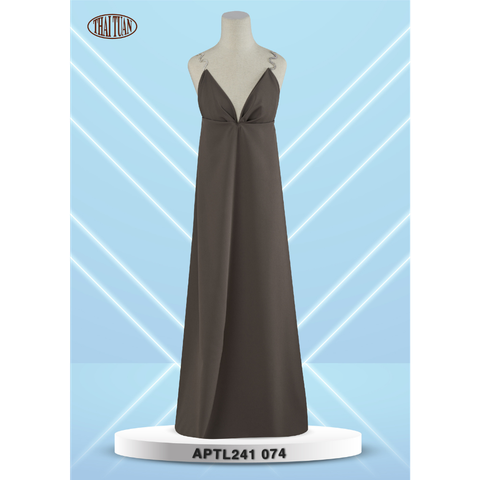 Crepe Nhung Màu Nâu Khổ 1m50 APTL241074