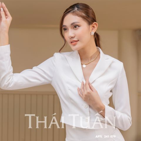 APTL241079 Vải Crepe Nhung Màu Trắng Khổ 1m50