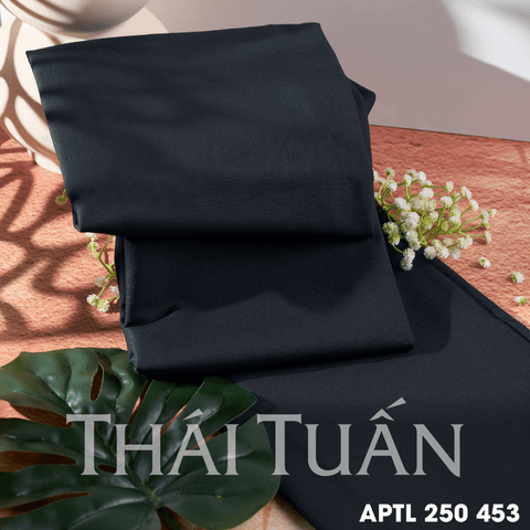 APTL250453 Vải Kaki Trơn Cao Cấp Màu Xanh Đen Khổ 1m50 Dài 1m3