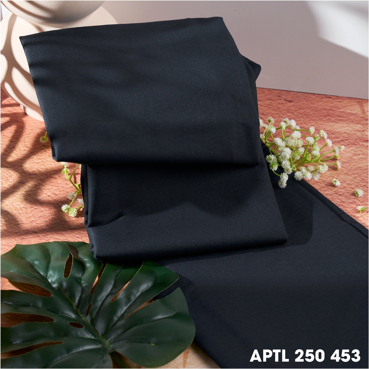 APTL250453 Vải Kaki Trơn Cao Cấp Màu Xanh Đen Khổ 1m50 Dài 1m3