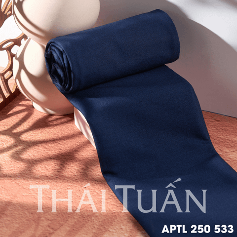 APTL250553 Vải Kaki Trơn Cao Cấp Màu Xanh Đậm Khổ 1m50 Dài 1m3