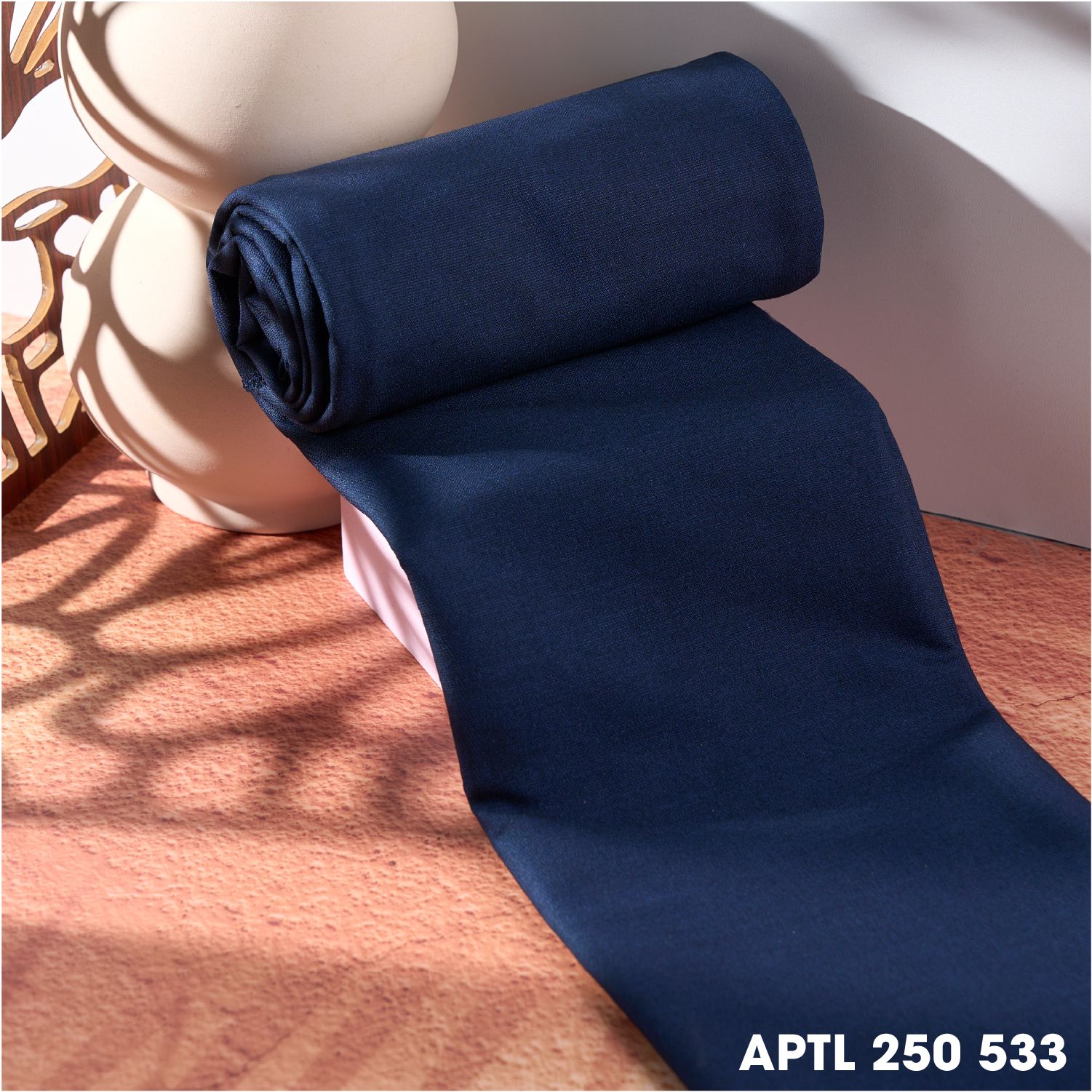 APTL250553 Vải Kaki Trơn Cao Cấp Màu Xanh Đậm Khổ 1m50 Dài 1m3