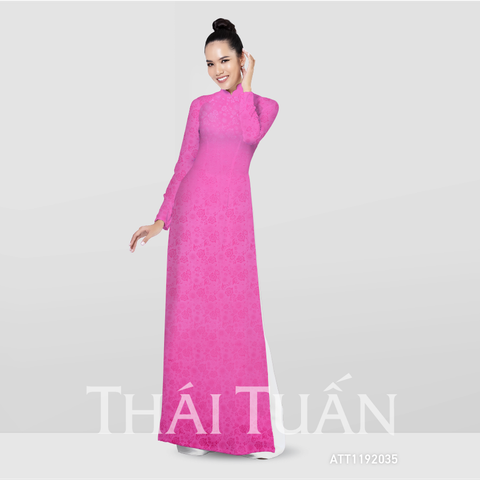 ATT1192035 Vải Tơ Tằm Dệt Họa Tiết Màu Hồng Khổ 1m15 Dài 2m4