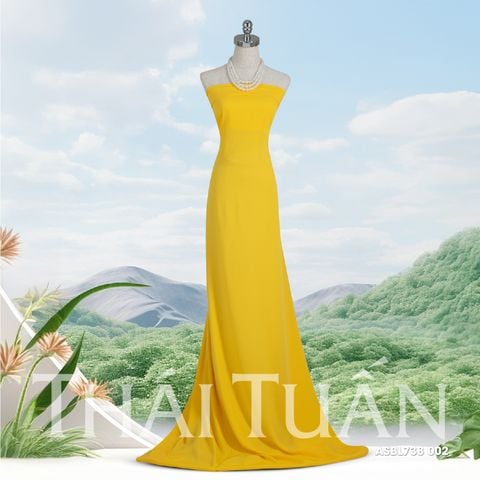 ASBL738002 Vải Trơn Nhịp Khúc Màu Vàng Tươi Khổ 1m5 x 2m