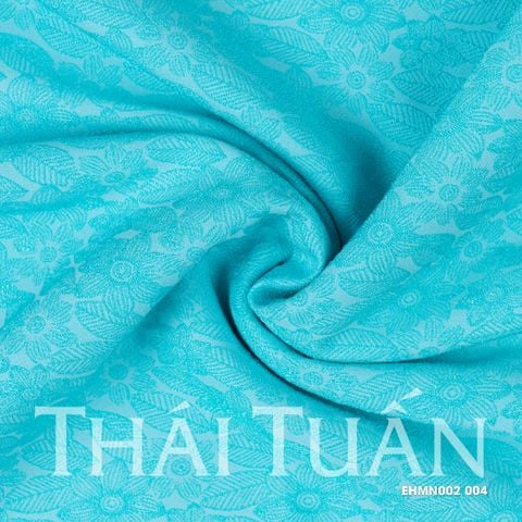 Vải Gấm Hoa Co Giãn Màu Xanh Khổ 1m15 x 2m5 EHMN002004