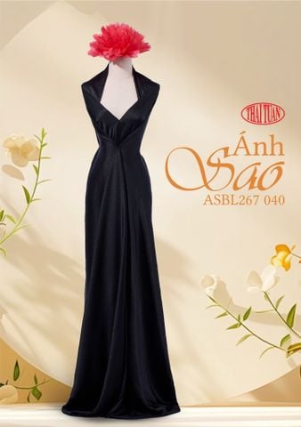 Vải Lụa Ánh Sao Trơn Màu Đen ASBL267040