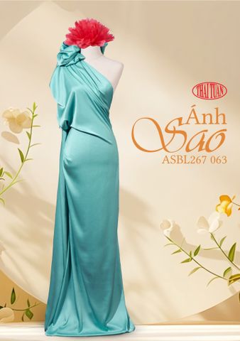 Vải Lụa Ánh Sao Màu Xanh ASBL267063