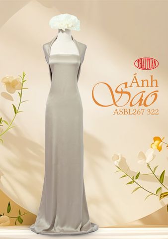 ASBL267322 Vải Lụa Ánh Sao Màu Xám