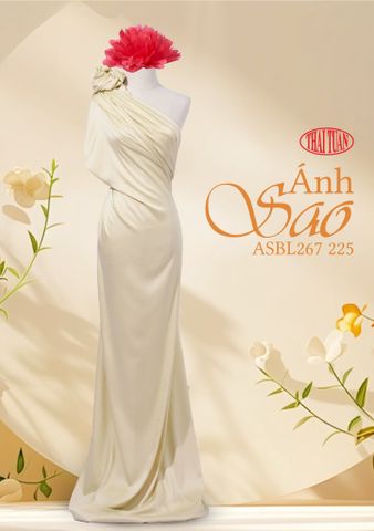 ASBL267225 Vải Lụa Ánh Sao Trơn Vàng Ngà