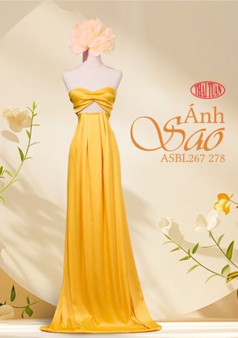 ASBL267278 Vải Lụa Ánh Sao Màu Vàng