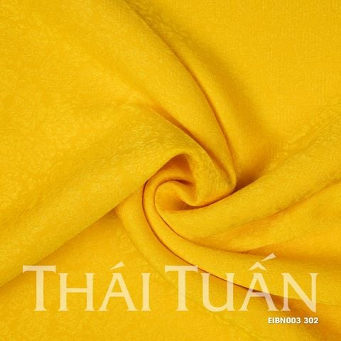EIBN003302 Vải Gấm Hoa Co Giãn Màu Vàng Khổ 1m15 x 2m5