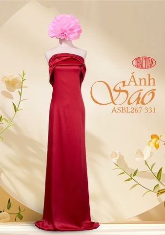 ASBL267331 Vải Lụa Ánh Sao Màu Đỏ
