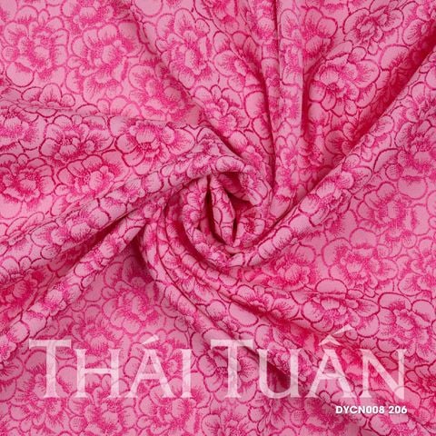Vải Gấm Duyên Hoa Khổ Màu Hồng 1m15 x 2m5 DYCN008206