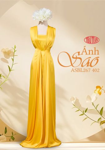 ASBL267402 Vải Lụa Ánh Sao Màu Vàng