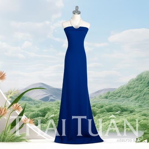 ASBL738014 Vải Trơn Nhịp Khúc Màu Xanh Dương Đậm Khổ 1m5 x 1m2