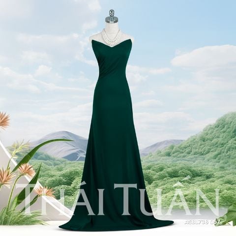 ASBL738057 Vải Trơn Nhịp Khúc Màu Xanh Lá Đậm Khổ 1m5 x 1m2