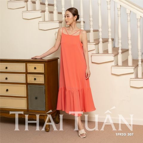 1F92G307 Đầm Ngủ Nữ Hai Dây Dáng Đuôi Cá