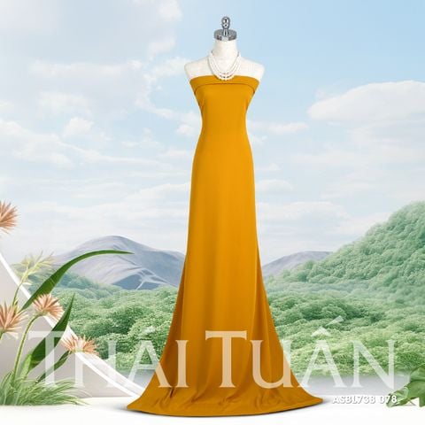 ASBL738078 Vải Trơn Nhịp Khúc Màu Vàng Khổ 1m5 x 4m