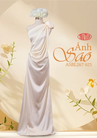 Vải Lụa Ánh Sao Màu Trắng Be ASBL267025