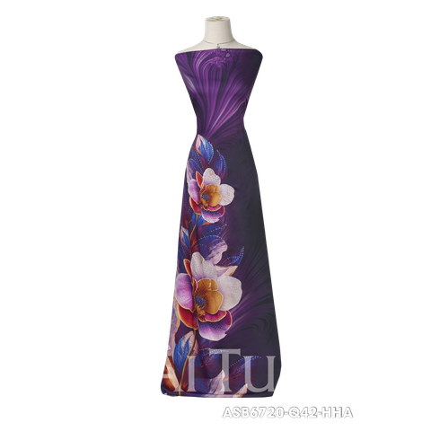 Vải Áo Dài Kháng Khuẩn Đính Đá Dạ Lan Cao Cấp Khổ 1m50 x Dài 2m3 ASB6720Q42HHA