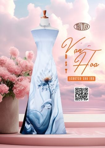 ASB6720S80IU8 Vải Vạn Hoa Đính Đá Cao Cấp 1m50 x 2m3