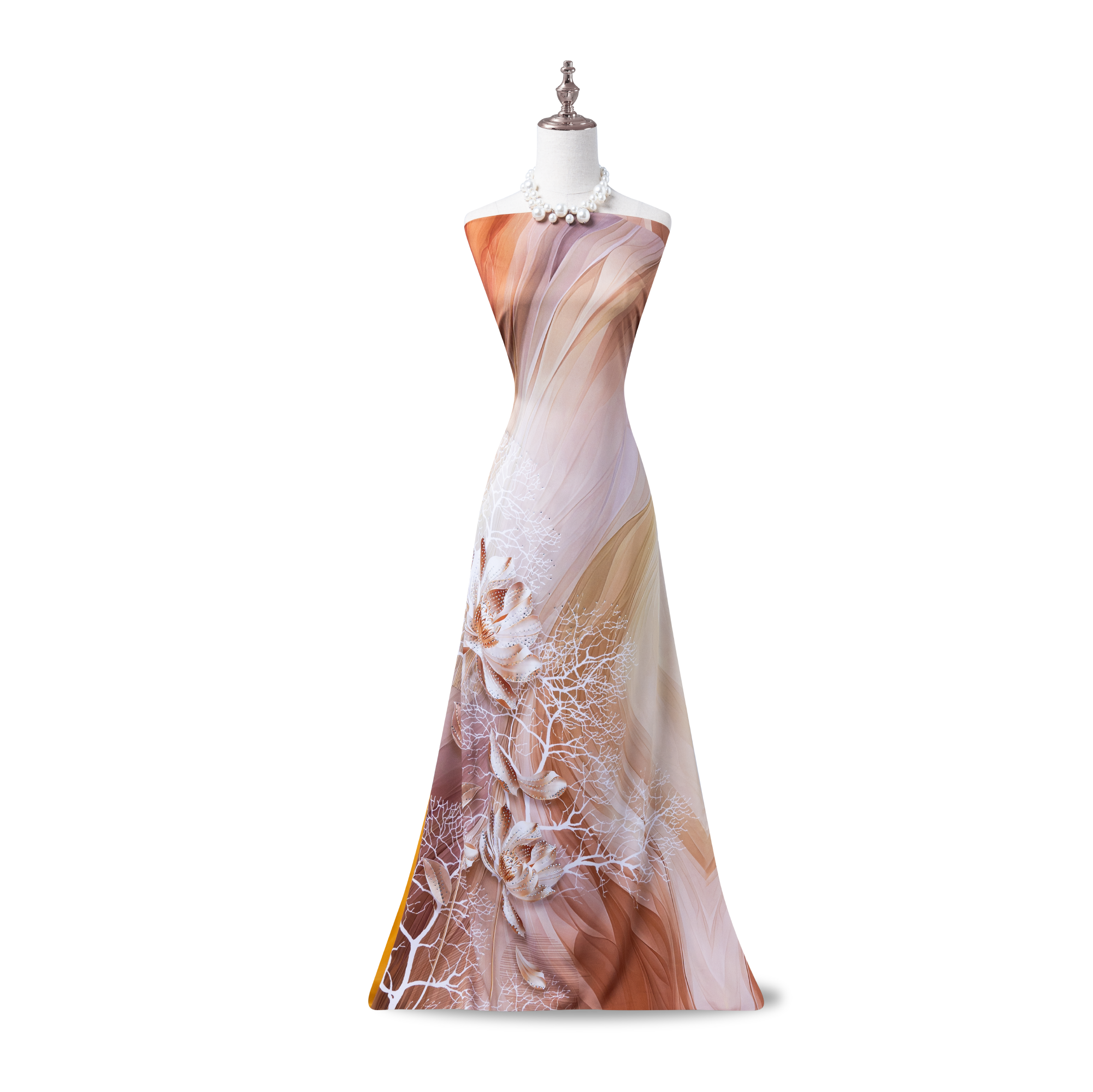 Vải Vạn Hoa Đính Đá Cao Cấp 1m50 x 2m3 ASB6720T35K3Y