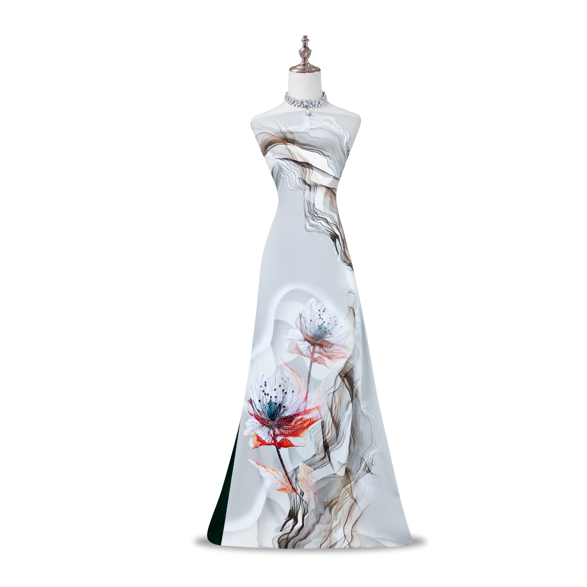 Vải Vạn Hoa Đính Đá Cao Cấp 1m50 x 2m3 ASB6720T41IXN