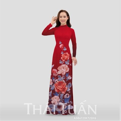 Vải Áo Dài Đính Đá Hương Thơm Kháng Khuẩn Cao Cấp Khổ 1m5x2m3 ASB6720K72EKQ