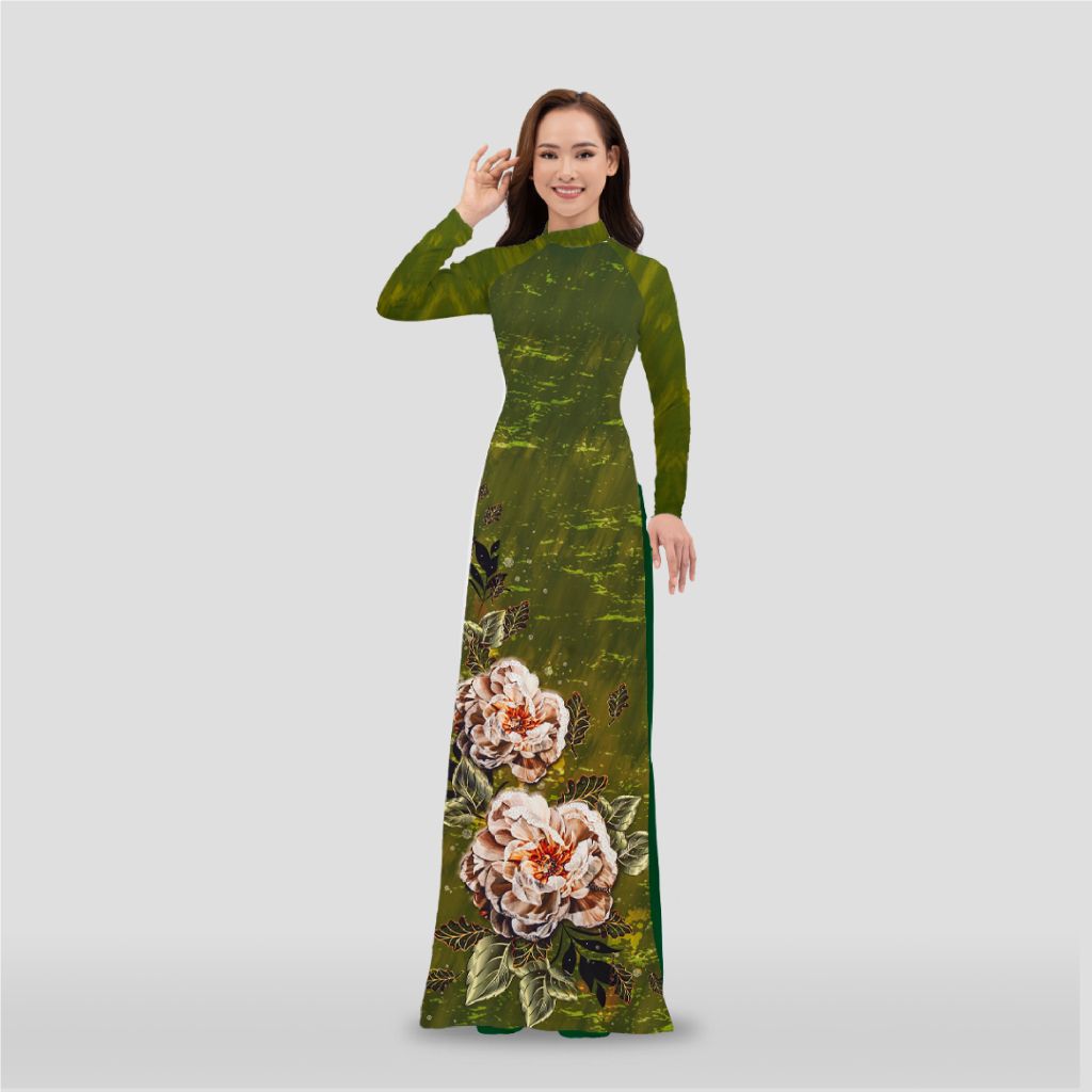 Vải Áo Dài Đính Đá Hương Thơm Kháng Khuẩn Cao Cấp Khổ 1m5x2m3 ASB6720K99EKR