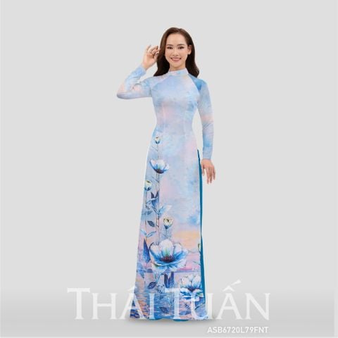 Vải Áo Dài Đính Đá Hương Thơm Kháng Khuẩn Cao Cấp Khổ 1m5x2m3 ASB6720L79FNT