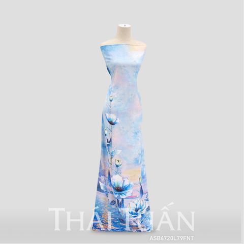Vải Áo Dài Đính Đá Hương Thơm Kháng Khuẩn Cao Cấp Khổ 1m5x2m3 ASB6720L79FNT
