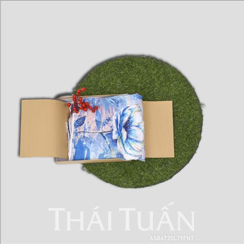 Vải Áo Dài Đính Đá Hương Thơm Kháng Khuẩn Cao Cấp Khổ 1m5x2m3 ASB6720L79FNT